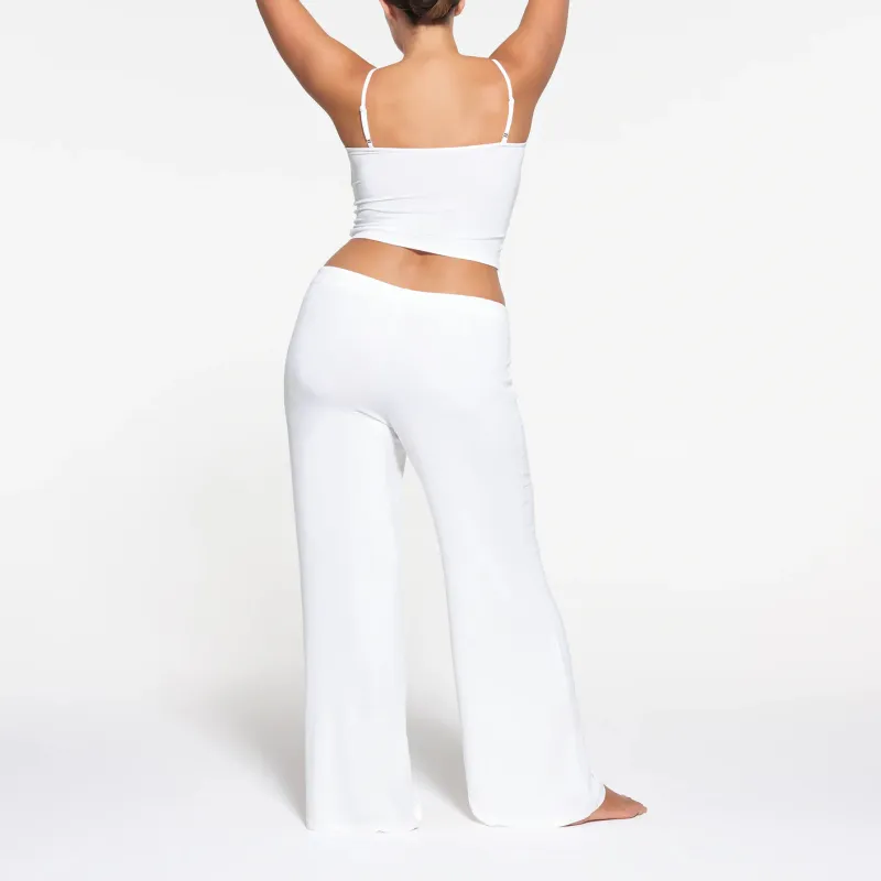 SKIMS SLEEP STRAIGHT LEG PANT Casual Pants Women's Snow/White-2