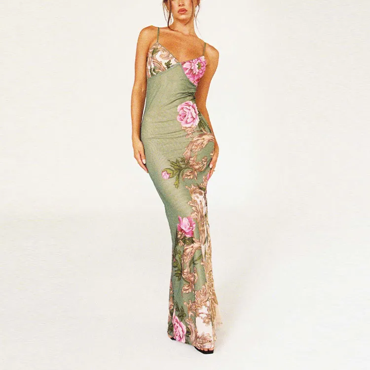 Tiger Mist JULIANNA DRESS Slip Dress Women's Green-2