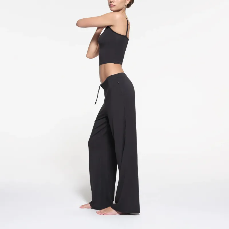 SKIMS SLEEP STRAIGHT LEG PANT Casual Pants Women's ONYX/Onyx-3