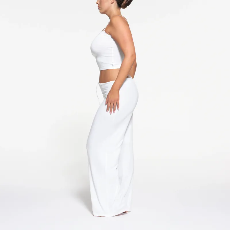 SKIMS SLEEP STRAIGHT LEG PANT Casual Pants Women's Snow/White-3