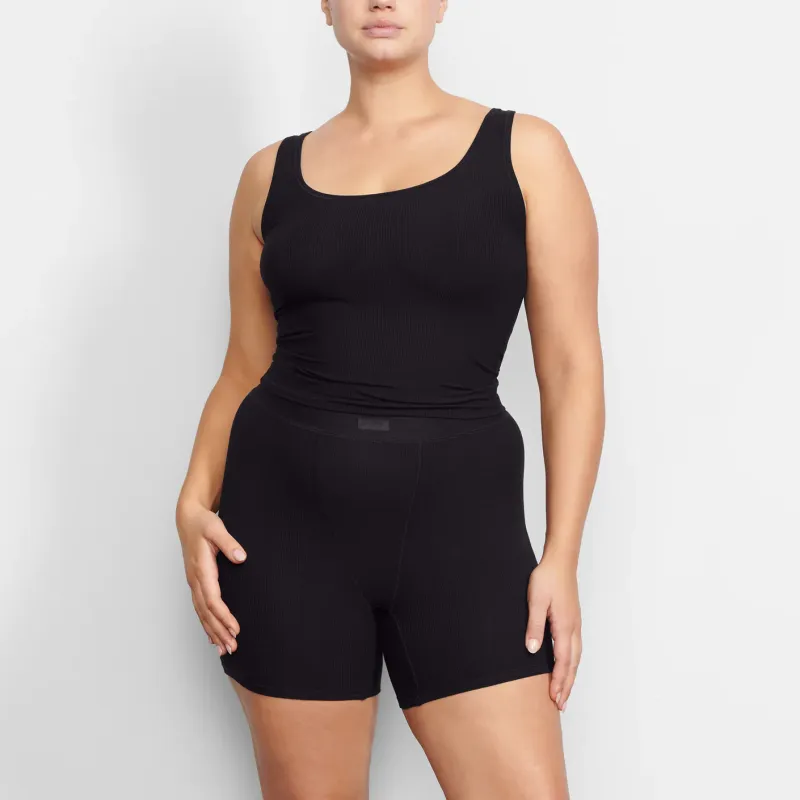 SKIMS SOFT LOUNGE BOXER Underpants Women's ONYX/Onyx-1