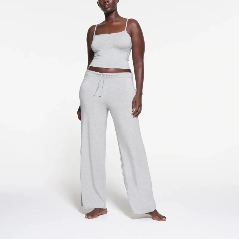 SKIMS SLEEP STRAIGHT LEG PANT Casual Pants Women's Light Heather Grey-1