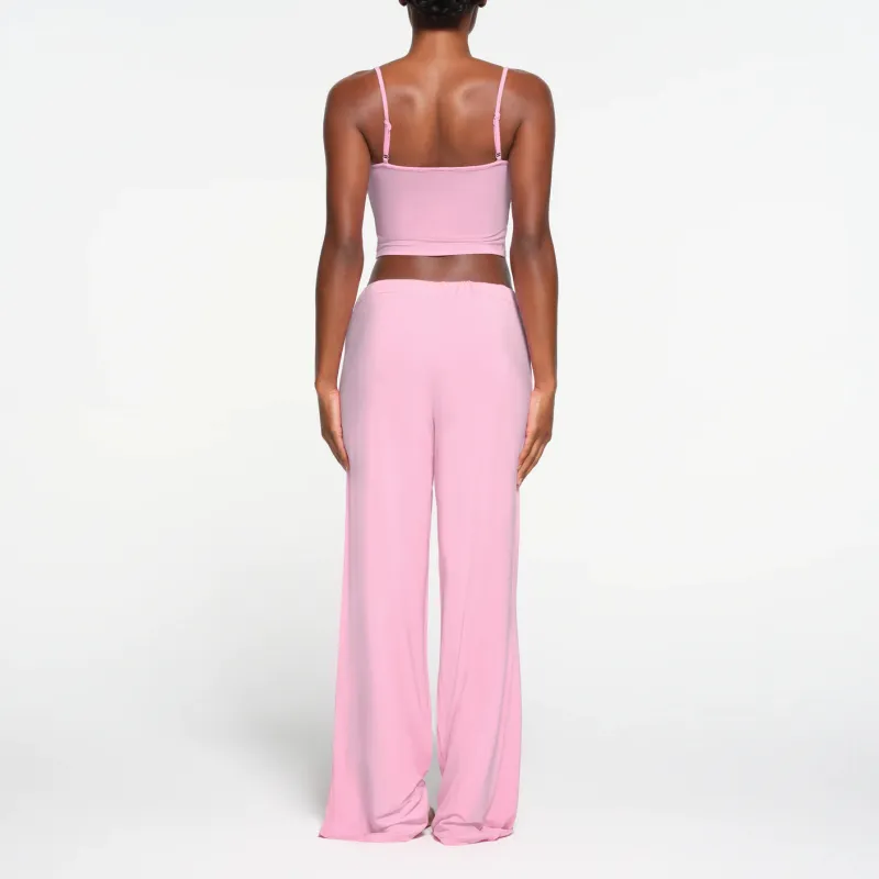 SKIMS Valentine's Day SLEEP STRAIGHT LEG PANT Casual Pants Women's BUBBLE GUM/Bubble Gum-2