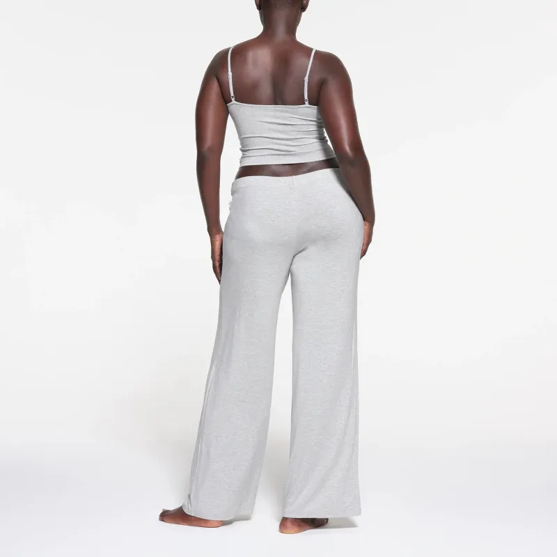 SKIMS SLEEP STRAIGHT LEG PANT Casual Pants Women's Light Heather Grey-2
