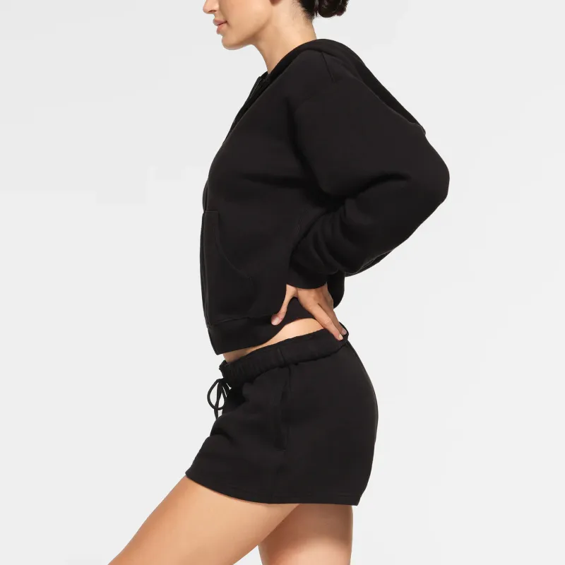 SKIMS COTTON FLEECE CLASSIC SHORT Casual Shorts Women's ONYX/Onyx-3
