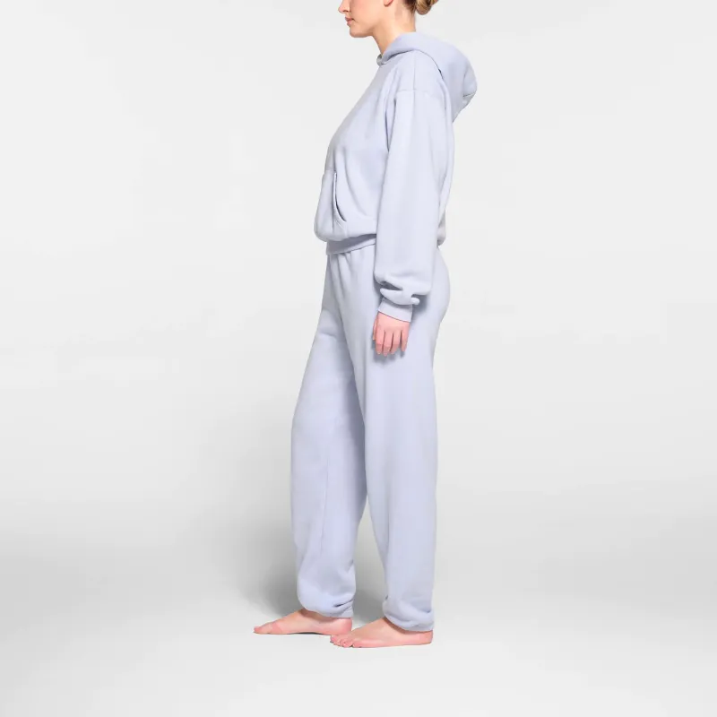 SKIMS COTTON FLEECE CLASSIC HOODIE Sweatshirt Women's PERIWINKLE/Periwinkle-3