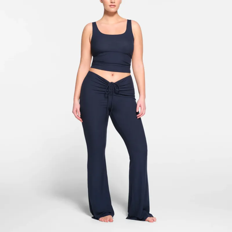 SKIMS SOFT LOUNGE RUCHED PANT Casual Pants Women's NAVY/Marine Blue-1