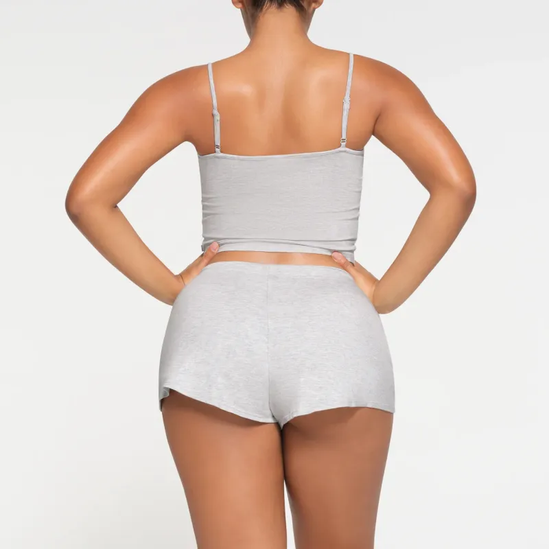 SKIMS SLEEP SHORT Pajama Pants Women's LIGHT HEATHER GREY/Light Heather Gray-3