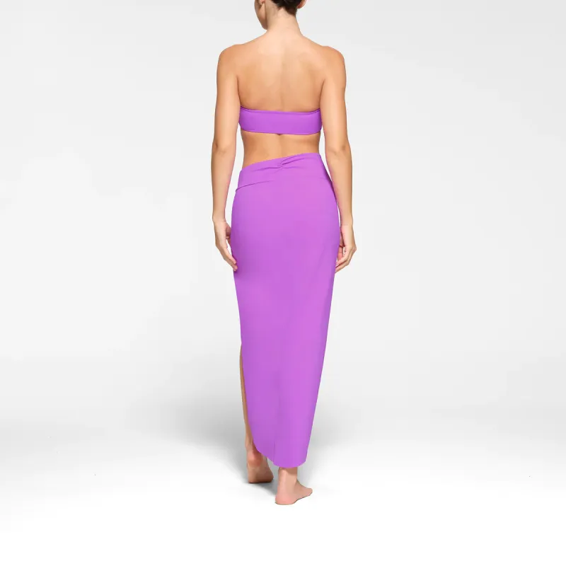 SKIMS SIGNATURE SWIM SARONG SKIRT Swim Dresses & Skirts Women's VIOLET/Violet-2