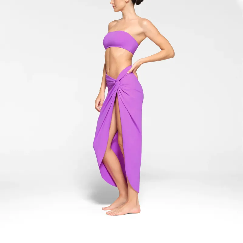 SKIMS SIGNATURE SWIM SARONG SKIRT Swim Dresses & Skirts Women's VIOLET/Violet-3