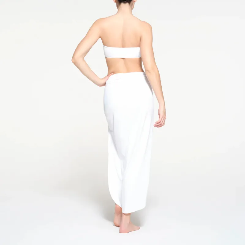 SKIMS SIGNATURE SWIM SARONG SKIRT Swim Dresses & Skirts Women's SNOW/Snow-1