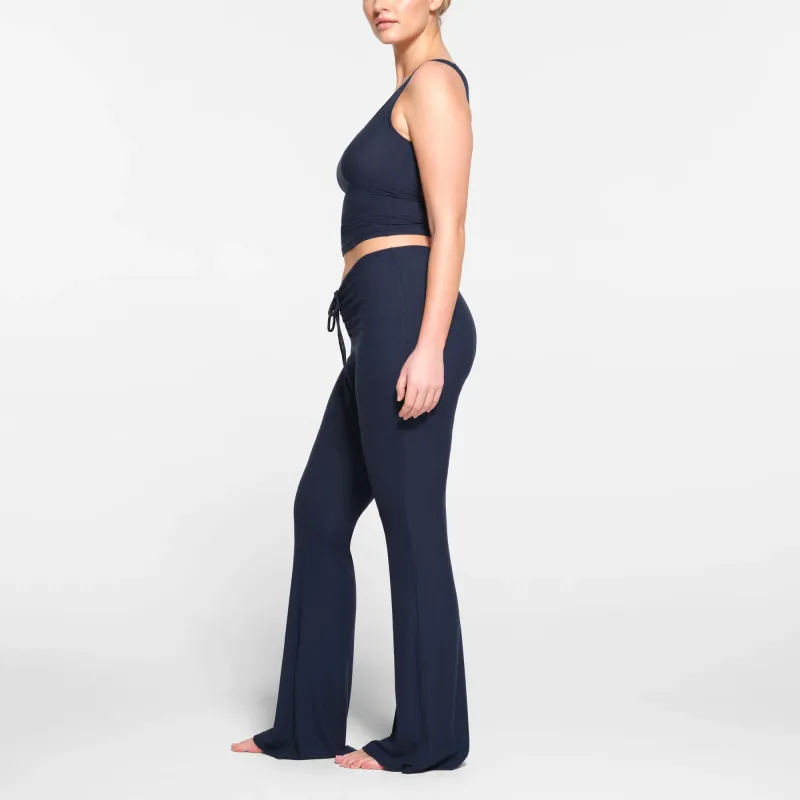 SKIMS SOFT LOUNGE RUCHED PANT Casual Pants Women's NAVY/Marine Blue-3