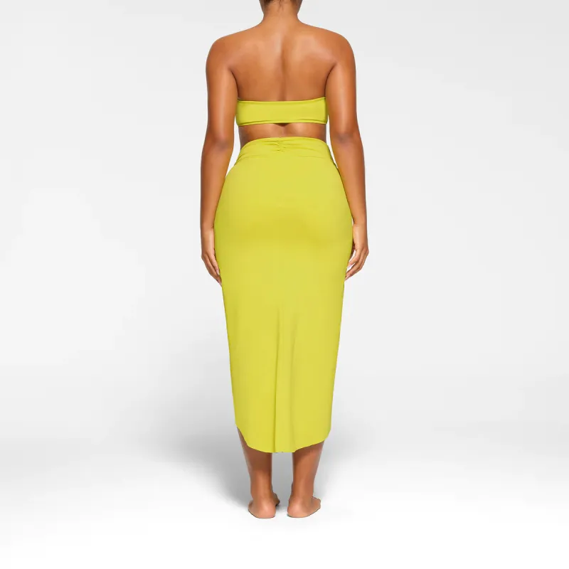 SKIMS SIGNATURE SWIM SARONG SKIRT Swim Dresses & Skirts Women's CITRUS Orange-1