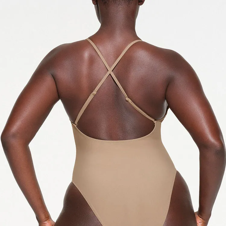 SKIMS SIGNATURE SWIM CAMI ONE PIECE One-piece Swimsuit Women's DESERT/Desert-2