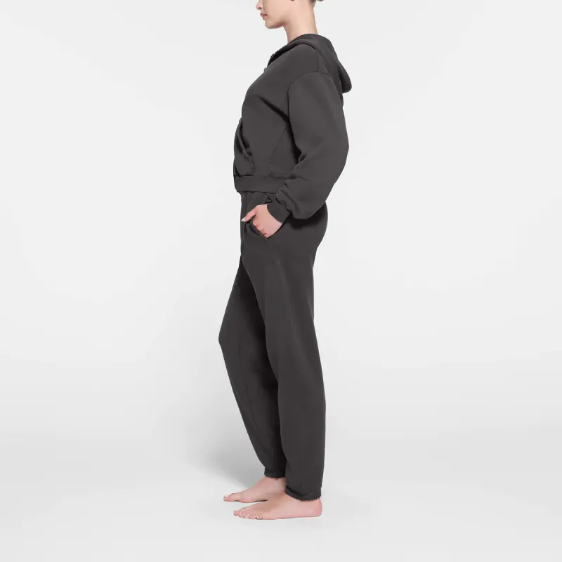 SKIMS FRENCH TERRY JOGGER Knitted Sports Pants Women's ASH/Ash Gray-2