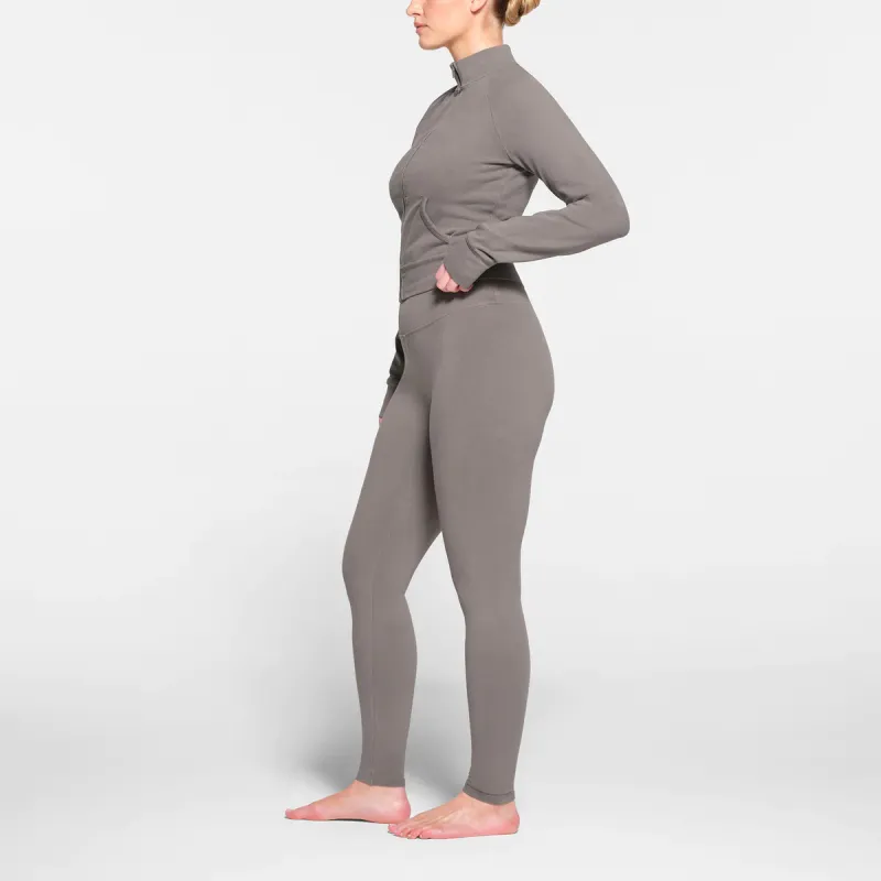 SKIMS OUTDOOR HIGH-WAISTED LEGGING Leggings Women's SMOKE/Smoke Gray-3