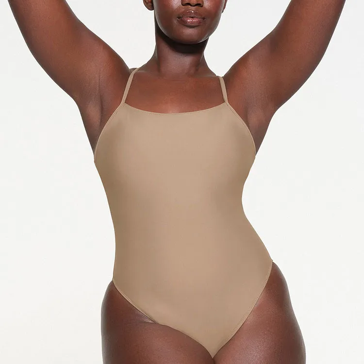 SKIMS SIGNATURE SWIM CAMI ONE PIECE One-piece Swimsuit Women's DESERT/Desert-1
