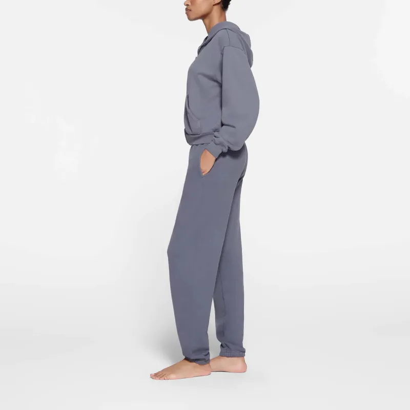 SKIMS FRENCH TERRY JOGGER Knitted Sports Pants Women's Steel Blue/Steel Blue-3