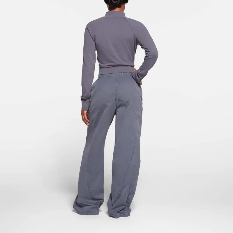 SKIMS OUTDOOR WOVEN PANT Casual Pants Women's STEEL BLUE/Steel Blue-2