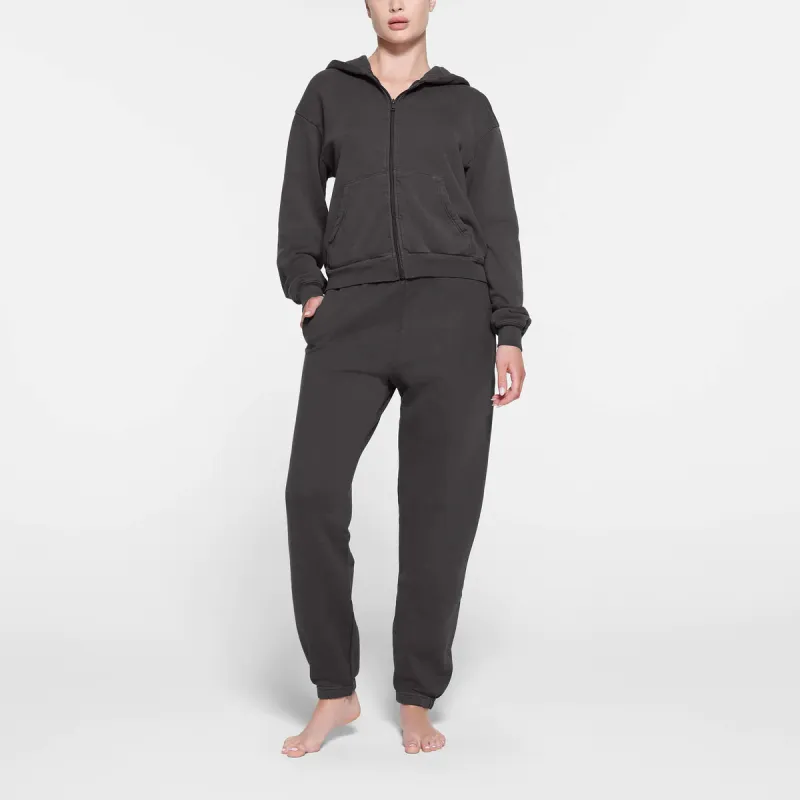 SKIMS FRENCH TERRY JOGGER Knitted Sports Pants Women's ASH/Ash Gray-1