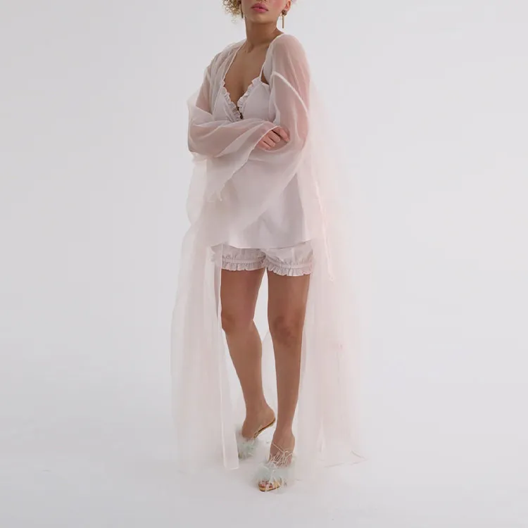 Selkie Collection SS24 Long Sleeved Dress Women's Brace Pink-1