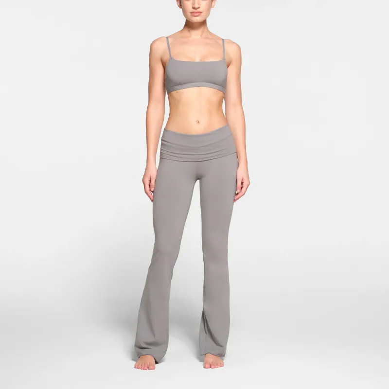 SKIMS COTTON JERSEY FOLDOVER PANT Casual Pants Women's PACIFIC/Pacific Blue-1