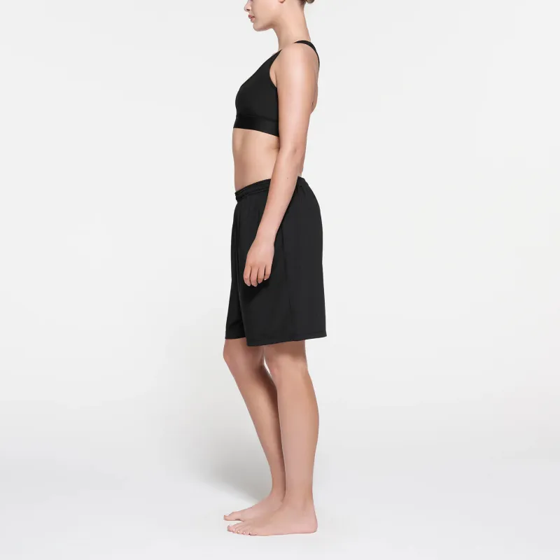 SKIMS TRACK MESH OVERSIZED SHORT Casual Shorts Women's ONYX/Onyx-3