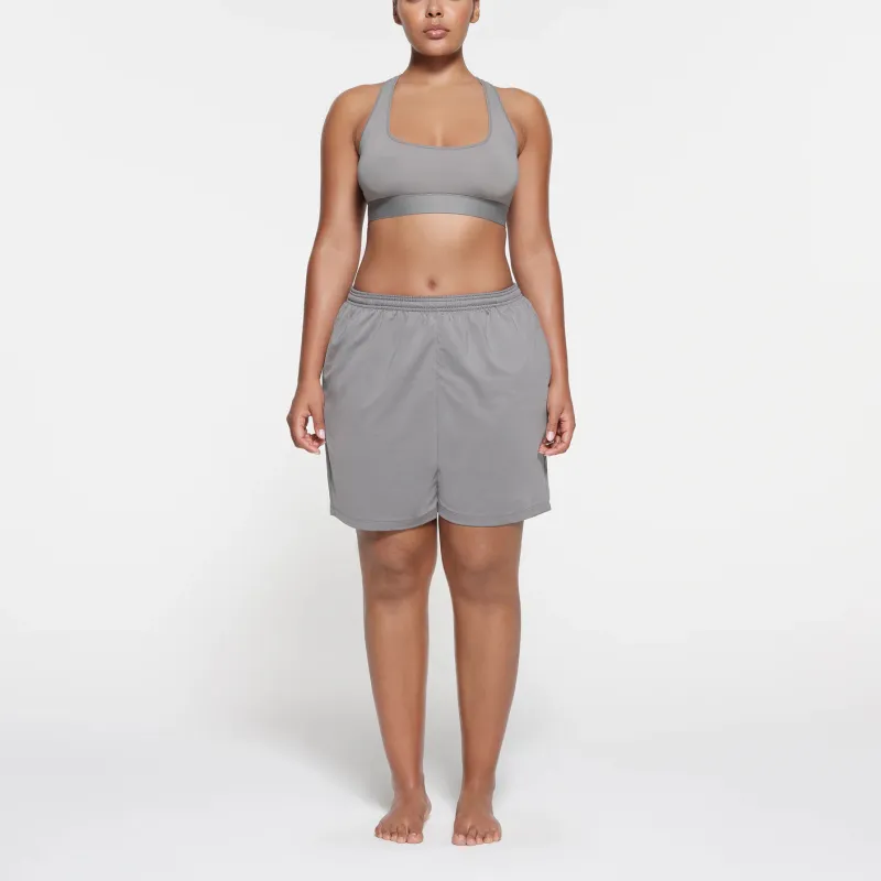 SKIMS TRACK MESH OVERSIZED SHORT Casual Shorts Women's PACIFIC/Pacific Blue-1