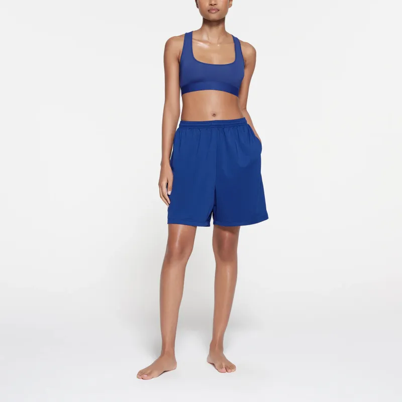 SKIMS TRACK MESH OVERSIZED SHORT Casual Shorts Women's COBALT/Cobalt Blue-2