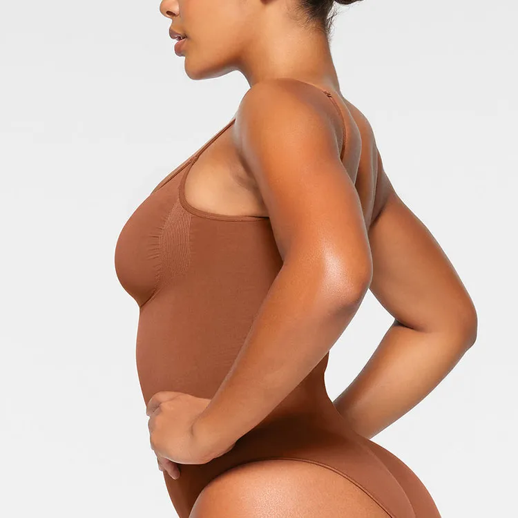 SKIMS SEAMLESS SCULPT BRIEF BODYSUIT Jumpsuit Women's BRONZE/Bronze-3