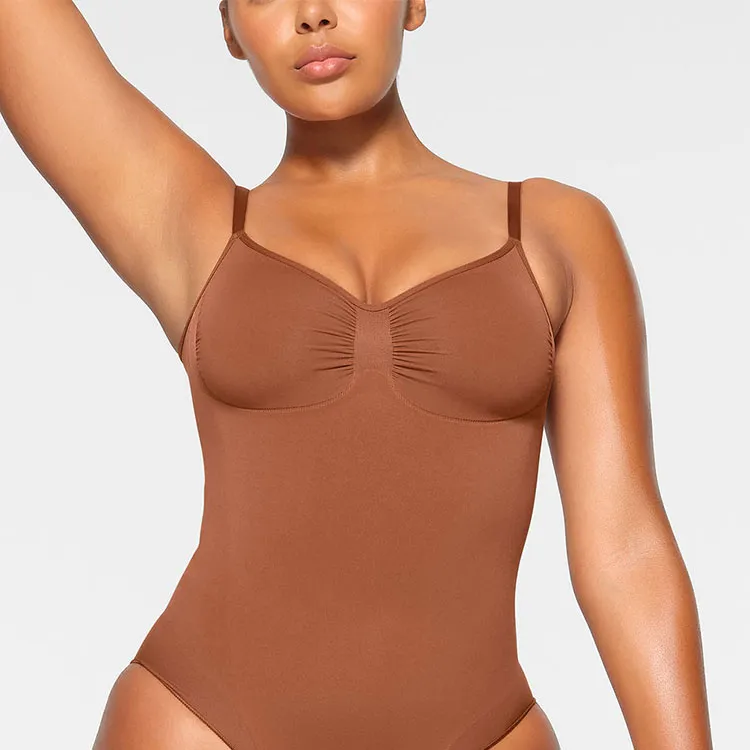 SKIMS SEAMLESS SCULPT BRIEF BODYSUIT Jumpsuit Women's BRONZE/Bronze-1
