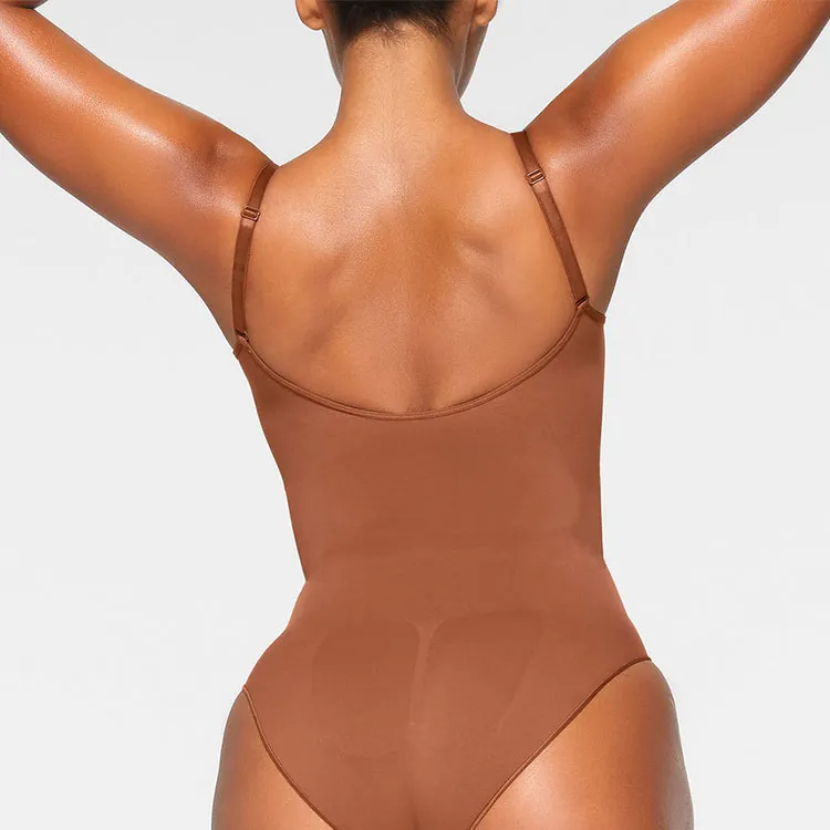 SKIMS SEAMLESS SCULPT BRIEF BODYSUIT Jumpsuit Women's BRONZE/Bronze-2
