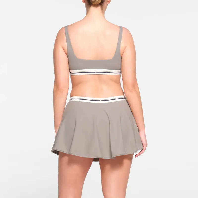 SKIMS FITS EVERYBODY LOGO SKORT Casual Short Skirts Women's SMOKE/Smoke Gray-2