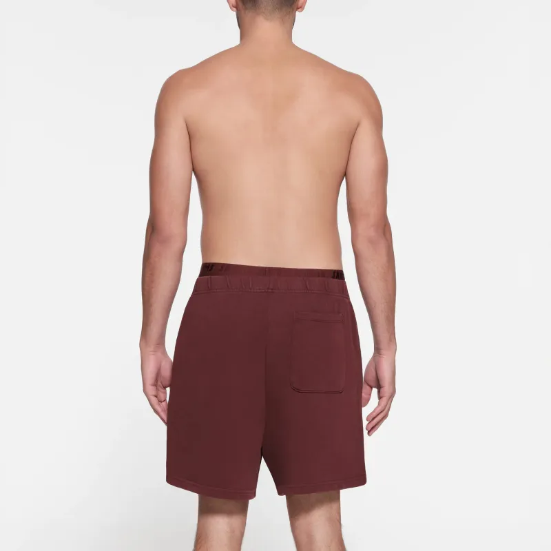 SKIMS TERRY MENS CLASSIC SHORT Casual Shorts Men's OXBLOOD/Fuchsia-2