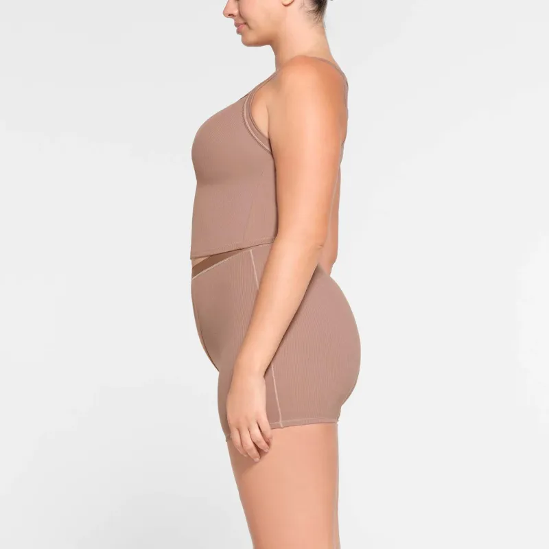 SKIMS Tank Tops Women's UMBER/Brown Earth Tone-3