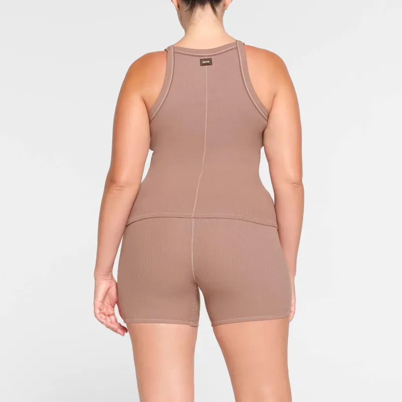 SKIMS Tank Tops Women's UMBER/Brown Earth Tone-2