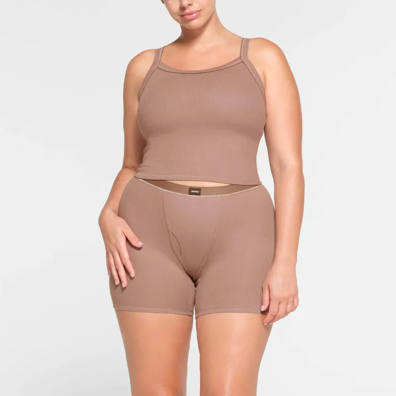 SKIMS Tank Tops Women's UMBER/Brown Earth Tone-1