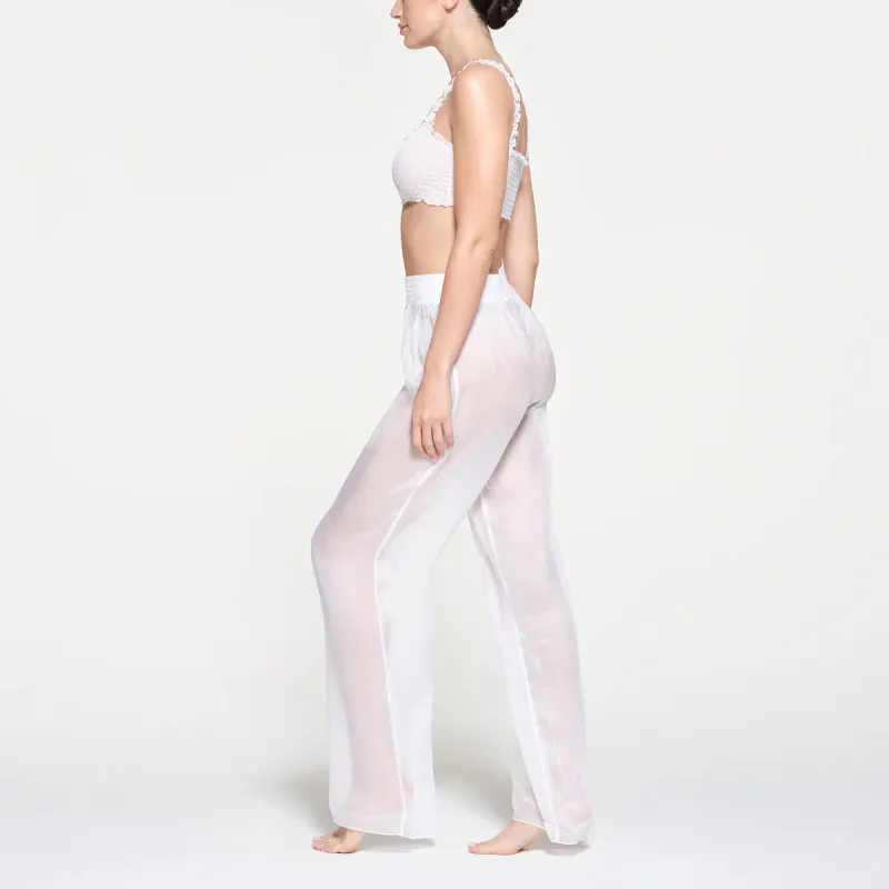 SKIMS ROMANCE SMOCKED PANT Casual Pants Women's SNOW/Snow-3