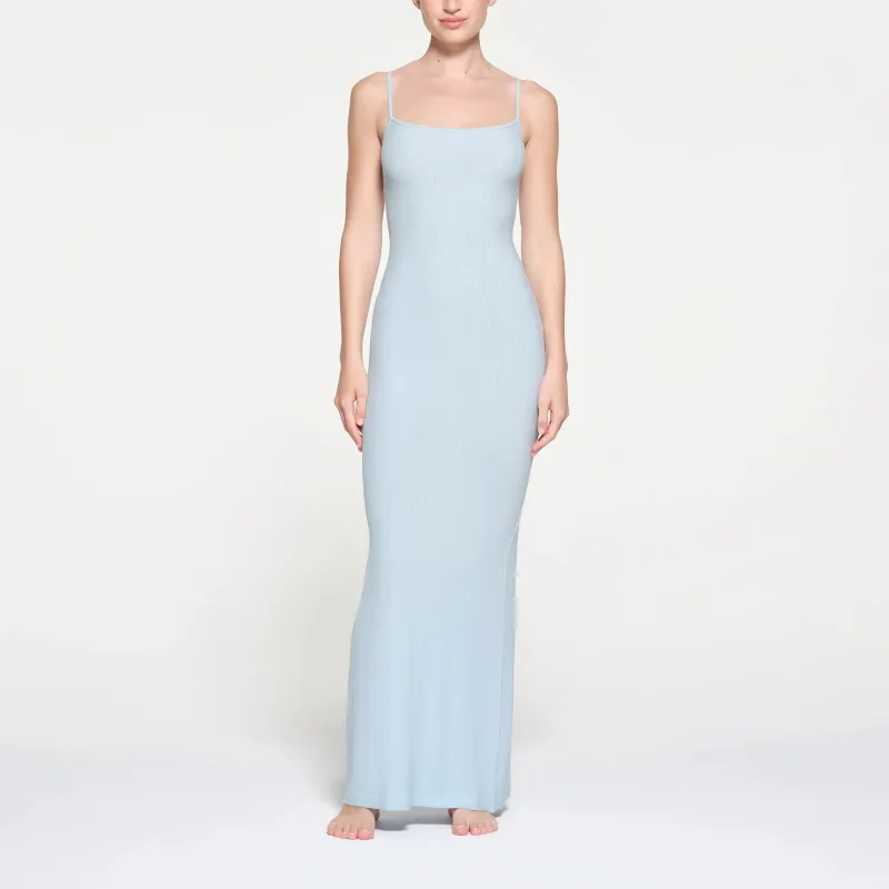 SKIMS Wedding Dress Series SOFT LOUNGE LONG SLIP DRESS Slip Dress Women's Celeste/Sky Blue-1