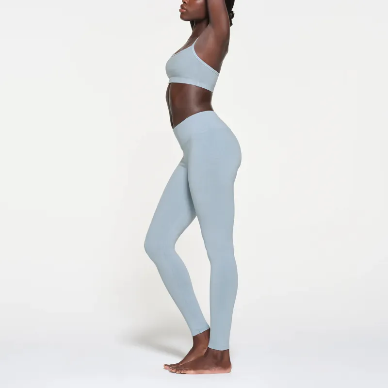 SKIMS OUTDOOR HIGH-WAISTED LEGGING Leggings Women's DENIM/Denim-2