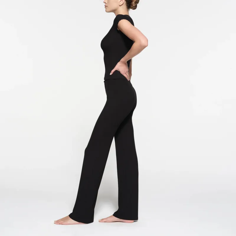 SKIMS SOFT LOUNGE LACE PANT Casual Pants Women's ONYX/Onyx-3