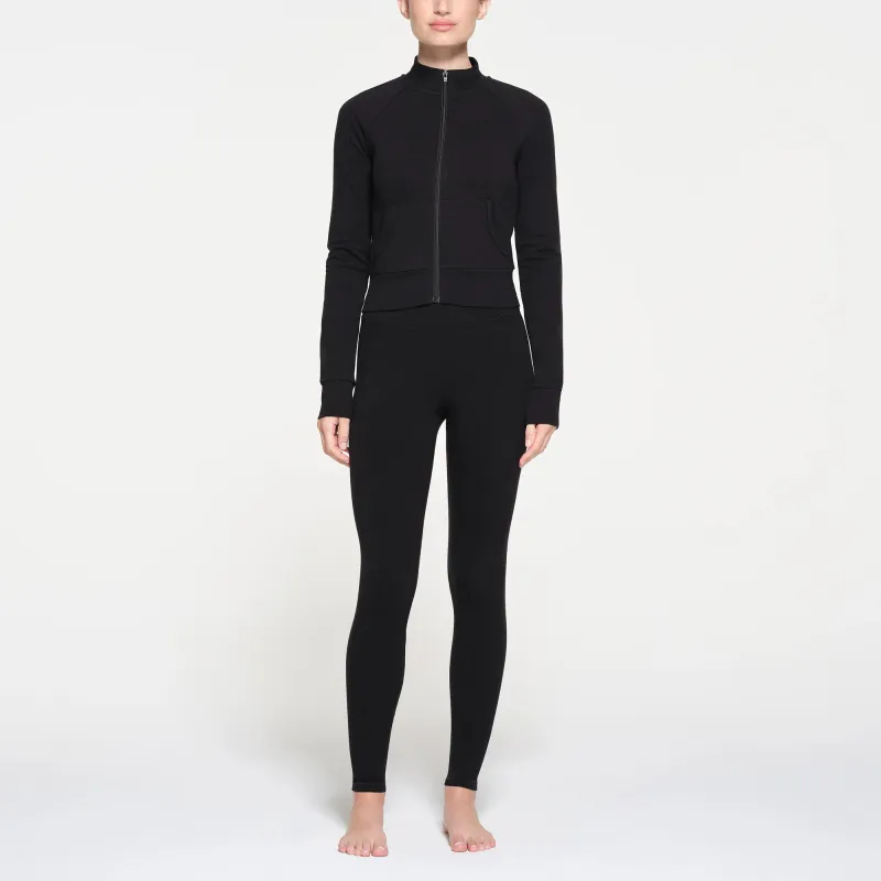 SKIMS OUTDOOR TRACK JACKET Jackets Coats Women's ONYX/Onyx-1