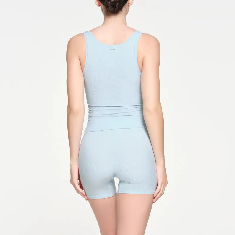 SKIMS SOFT LOUNGE BOXER Underpants Women's CELESTE/Sky Blue-2