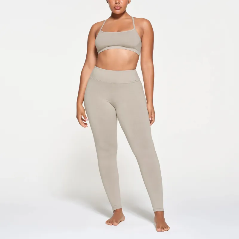 SKIMS OUTDOOR HIGH-WAISTED LEGGING Leggings Women's STONE/Stone Color-1