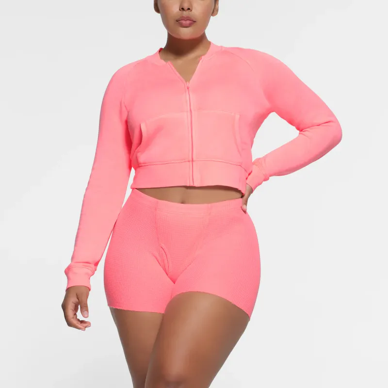 SKIMS WAFFLE BOXER Boxer Shorts Women's CORAL/Coral-1