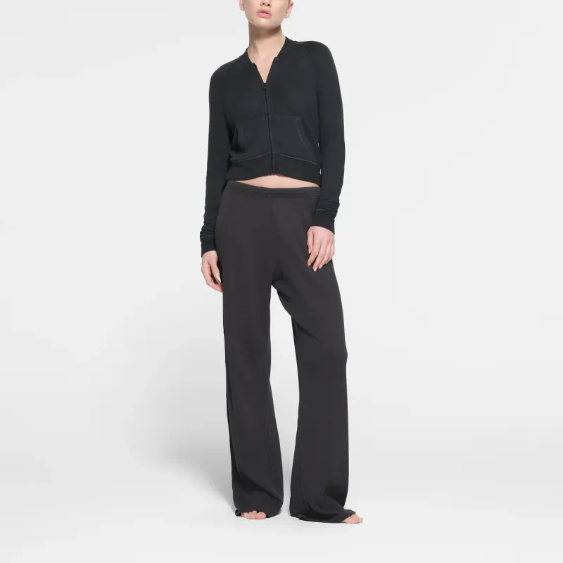 SKIMS WAFFLE STRAIGHT LEG PANT Casual Pants Women's ASH/Ash-1