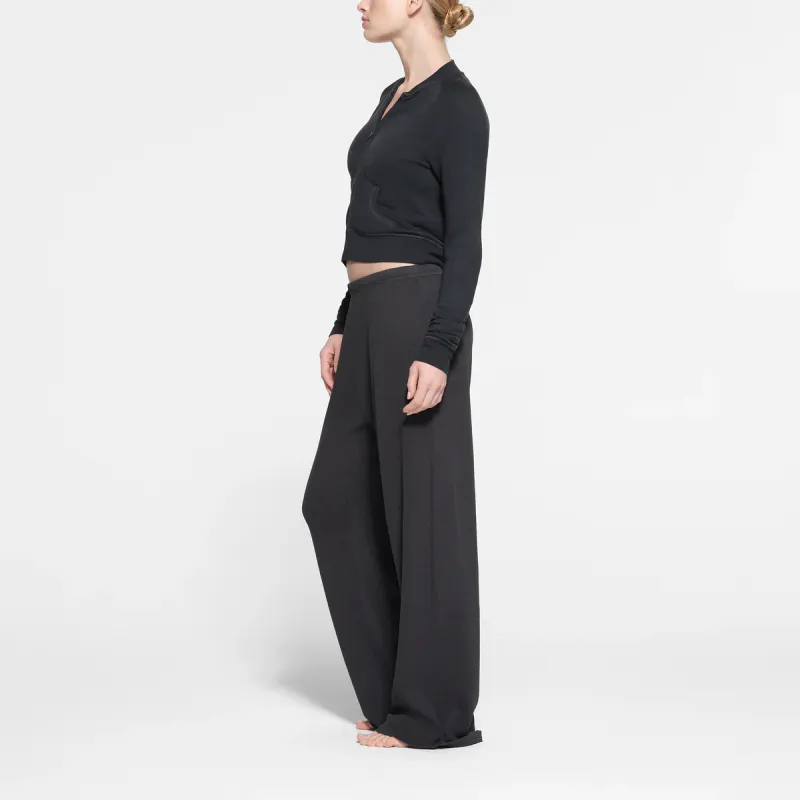 SKIMS WAFFLE STRAIGHT LEG PANT Casual Pants Women's ASH/Ash-2