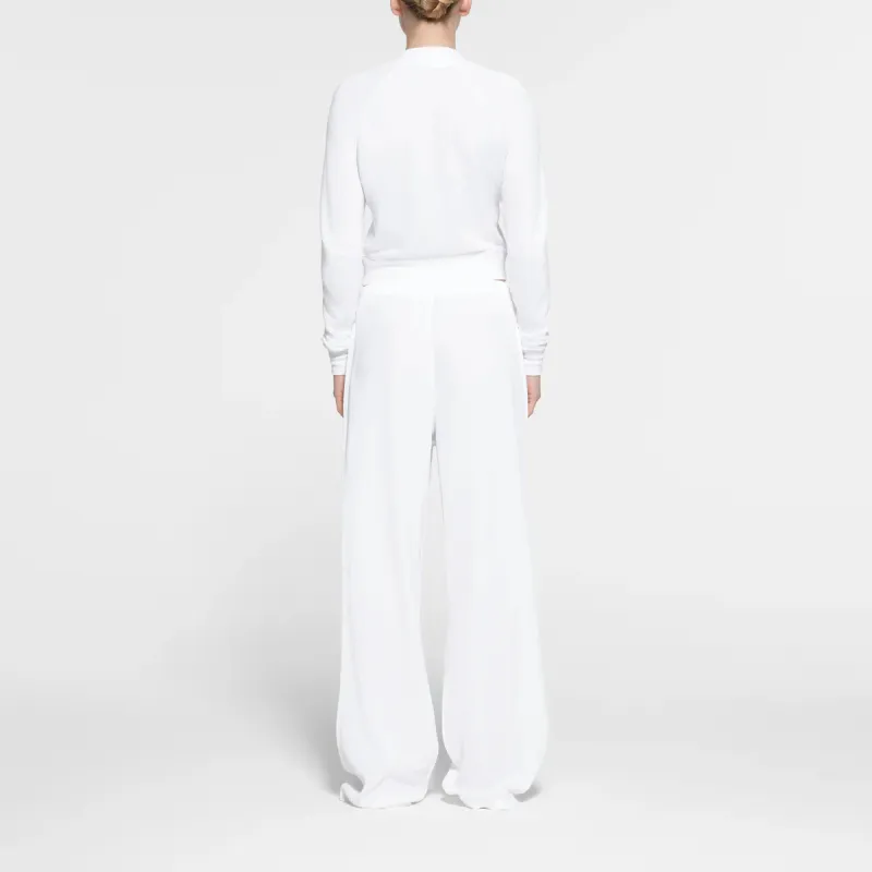 SKIMS WAFFLE STRAIGHT LEG PANT Casual Pants Women's SNOW/Snow-1