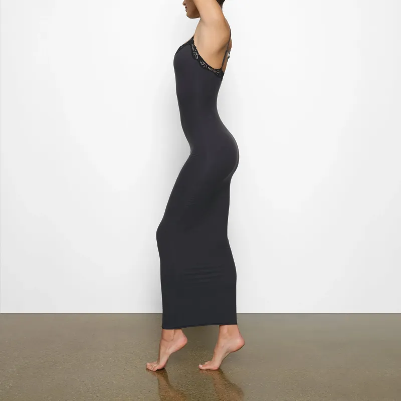 SKIMS FITS EVERYBODY LACE LONG SLIP DRESS Slip Dress Women's ONYX/Onyx-3