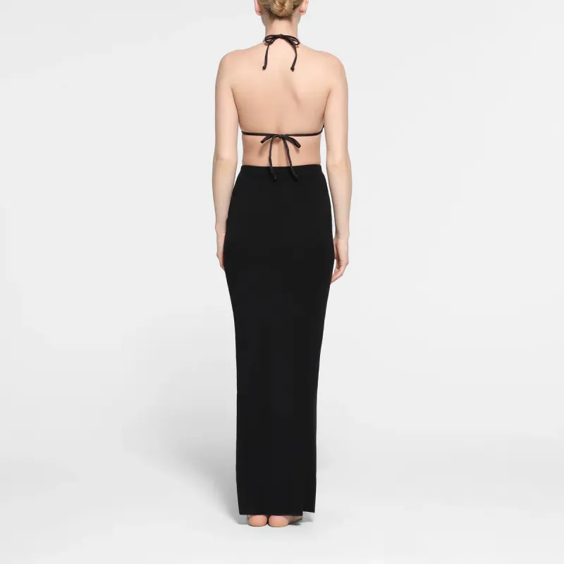 SKIMS SUMMER MESH LONG TUBE SKIRT Casual Long Skirts Women's ONYX/Onyx-2